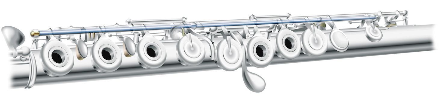 Pearl PF-B505-E HC Quantz Brezza Querflöte, Neusilber versilbert, incl. Etui