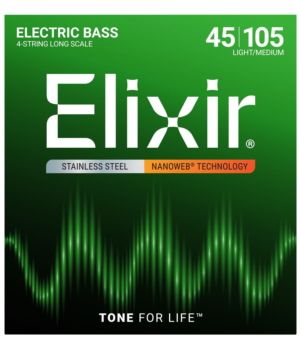 0733132140770 - Elixir - 4er Bass 45-105 NanoWeb 14077 Medium