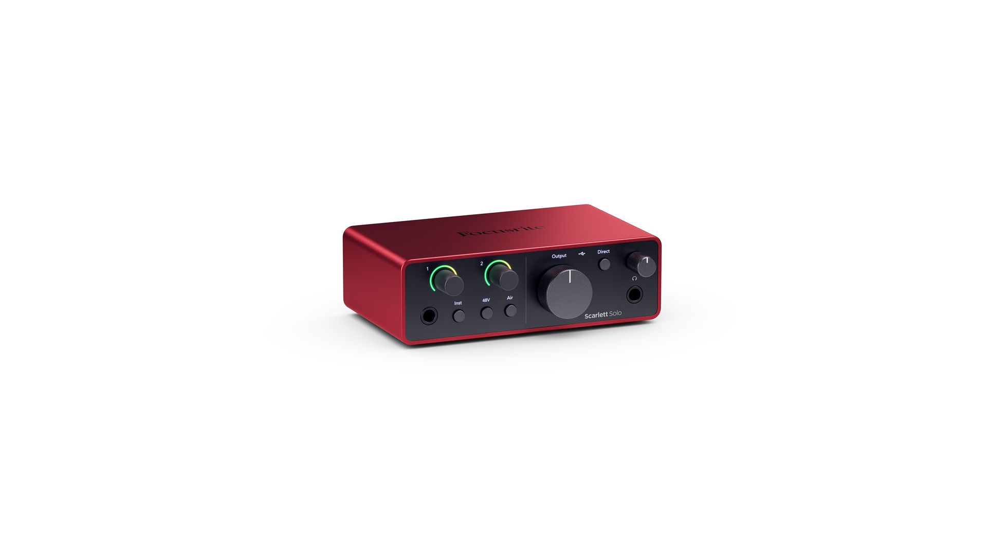 Scarlett-Solo_3quart-left_HR Focusrite Scarlett Solo 4th Gen 2-Kanal USB Audiointerface NEU
