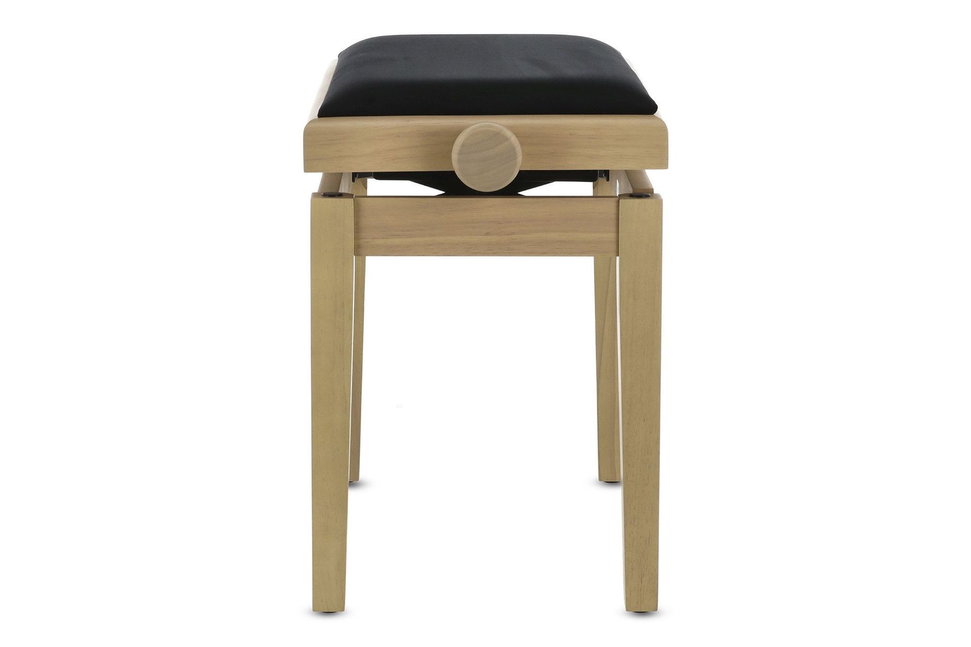 Markstein Klavierbank DELUXE WA white Ash, Sitzbezug schwarz, verstellbar Markstein Klavierbank DELUXE WA white Ash, Sitzbezug schwarz, verstellbar