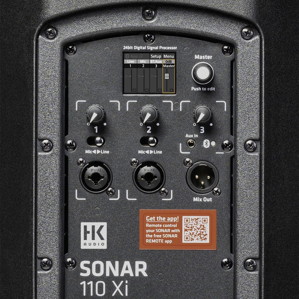 HK Audio Sonar 110 Xi, Aktive PA Box Fullrange Lautsprecherbox mit Bluetooth