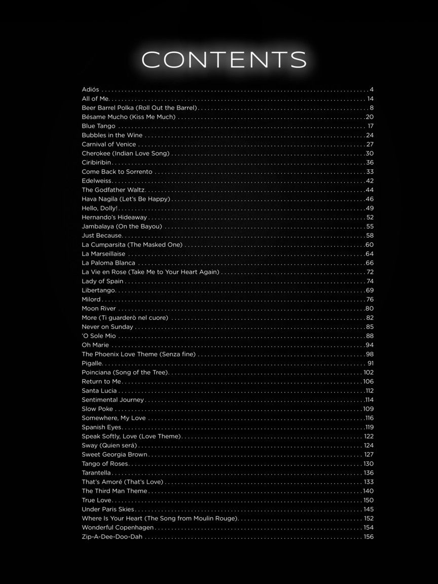 Noten First 50 Songs You should play on the accordion Akkordeon 