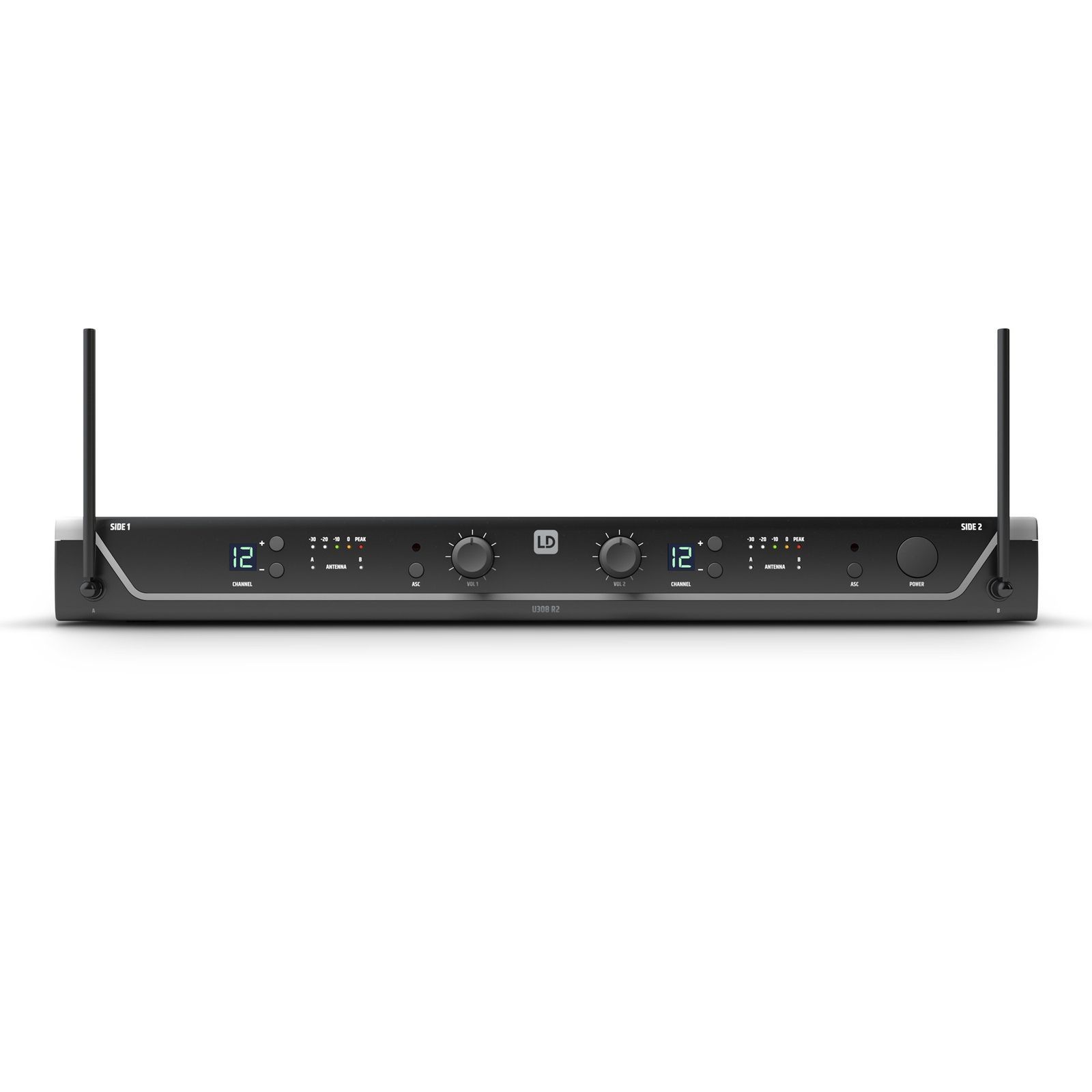 LD Systems U308 HHD2 Dual Vocal Wireless System, 863 - 865 MHz + 823 - 832 MHz