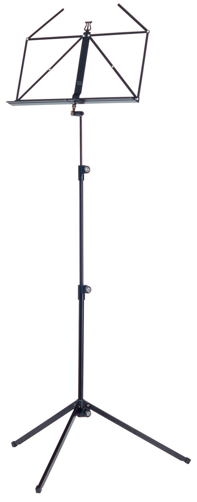 K&M 10010 Notenpult schwarz , Höhe 625-1240 mm, zusammengelegt 460mm 100/1_00004855_