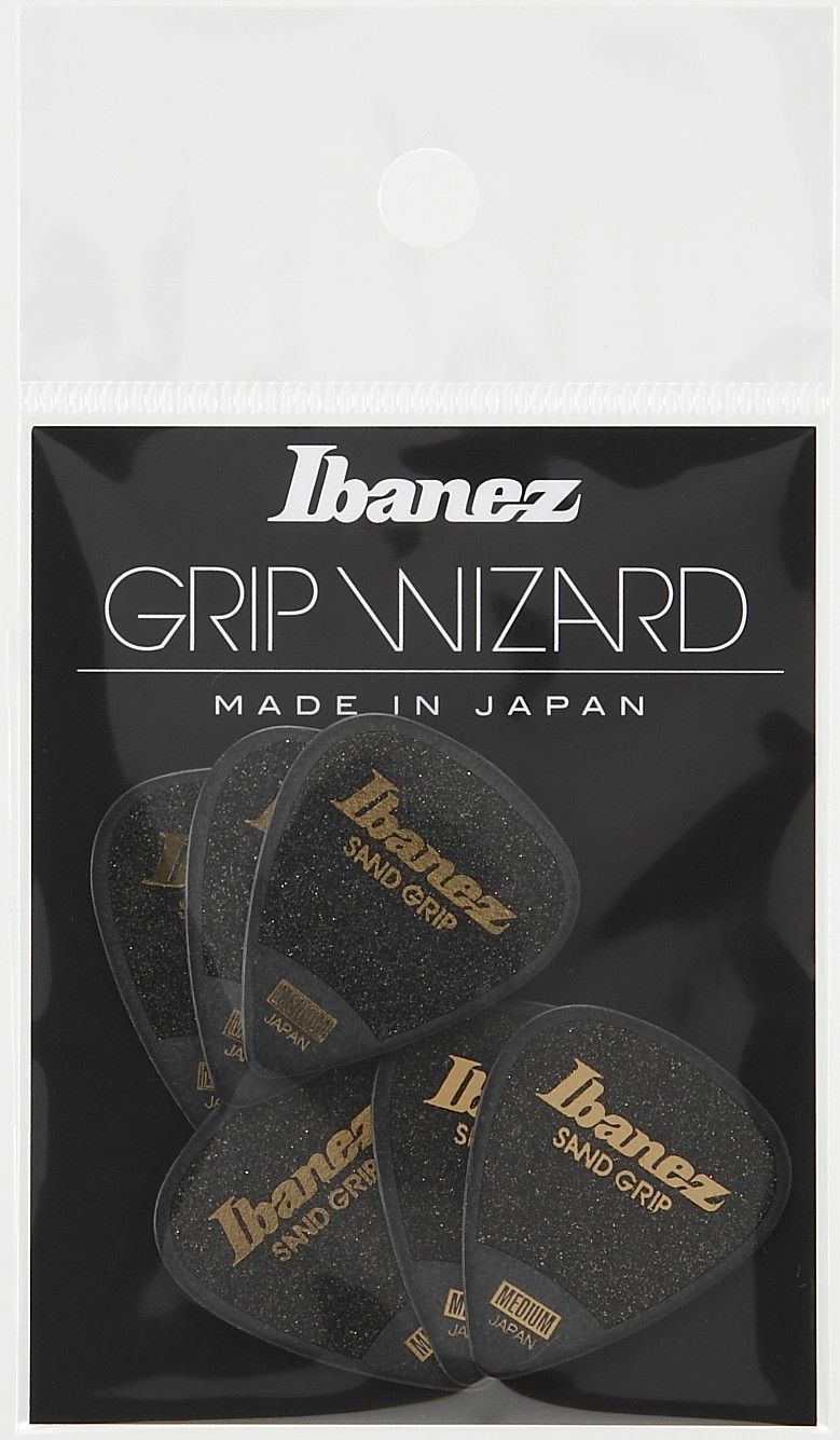 Ibanez PPA14MSG-BK 0,8mm Flat Pick Sand Grip 6er Pack_00040734_