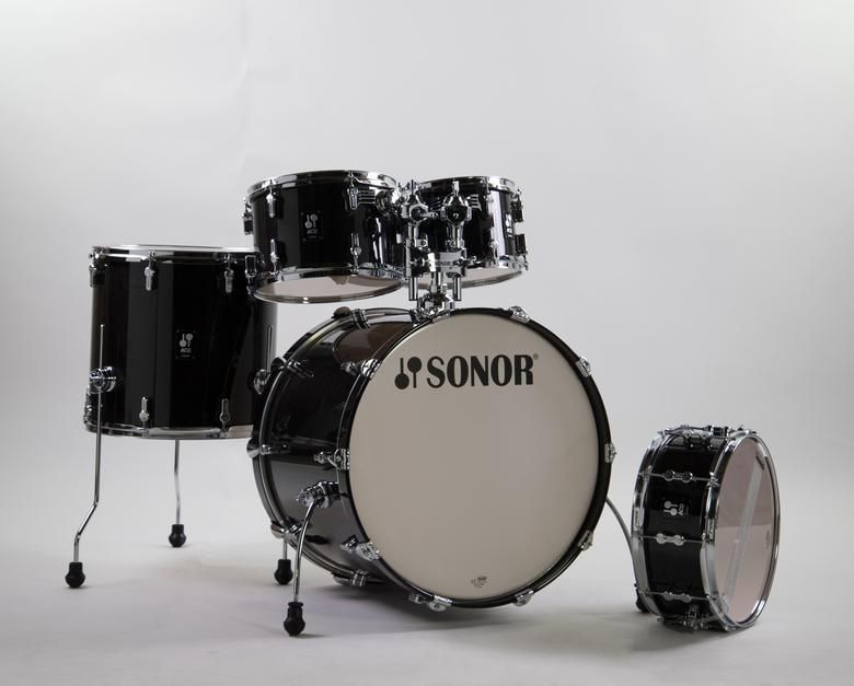 Sonor AQ2 Stage Set TSB transparent black 22/10/12/16 Snare