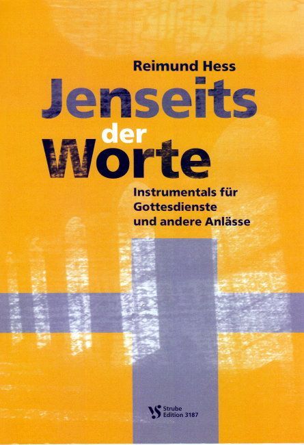 Noten Jenseits der Worte für Orgel Keyboard Klavier Strube 3187 Reimund Hess