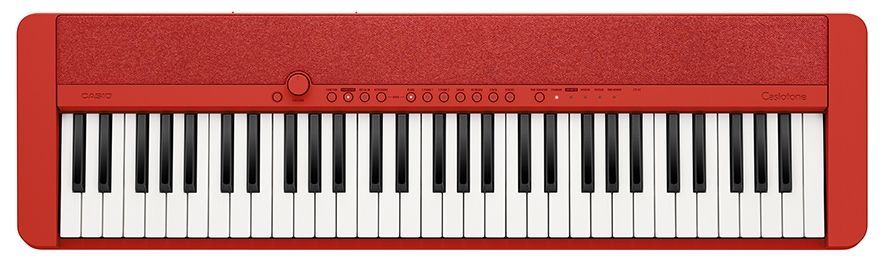 Casio CT-S1 RD rot Piano-Keyboard incl.Netzadapter, USB,