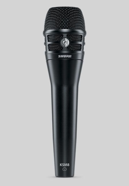 Shure KSM8 B schwarz Dualdyne Gesangsmikrofon mit 2 Membranen, dynamisch