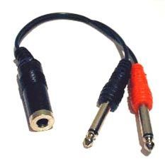 4051344089400 - Kabeladapter 2x 63mm Klinkenstecker 63mm Stereoklinkenbuchse 02 Meter 4051344089400 - Kabeladapter 2x 63mm Klinkenstecker 63mm Stereoklinkenbuchse 02 Meter