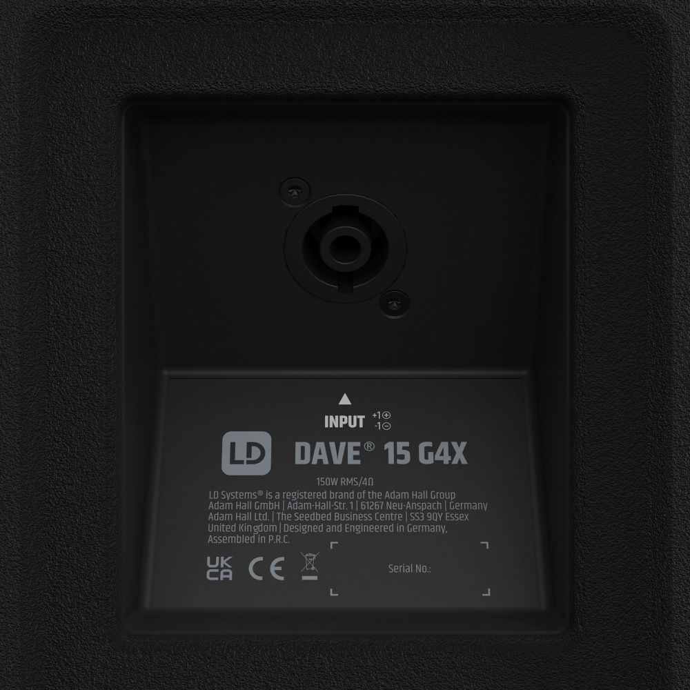 LD Systems DAVE 15 G4X Kompaktes 2.1 PA-System aktiv mit Bluetooth_00051700_