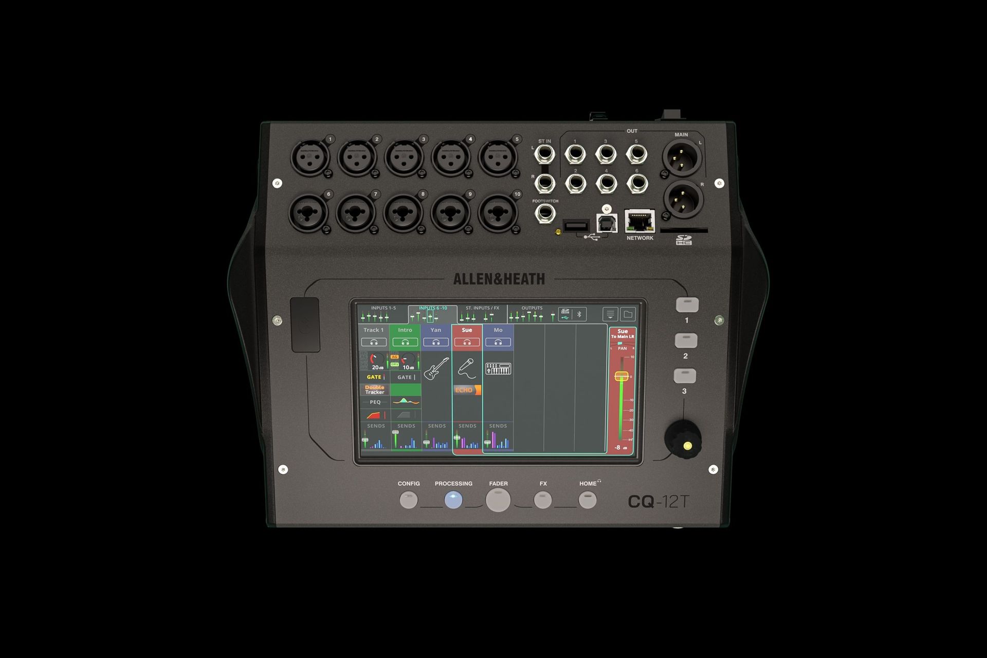 Allen & Heath CQ12T Kompakter Digitalmixer mit Bluetooth