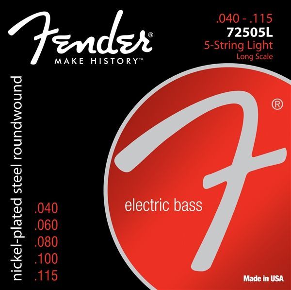 Fender 7250 5L E Bass Saiten, Nickel Plated Steel 5 String Bass 040 115  - Onlineshop Musikhaus Markstein