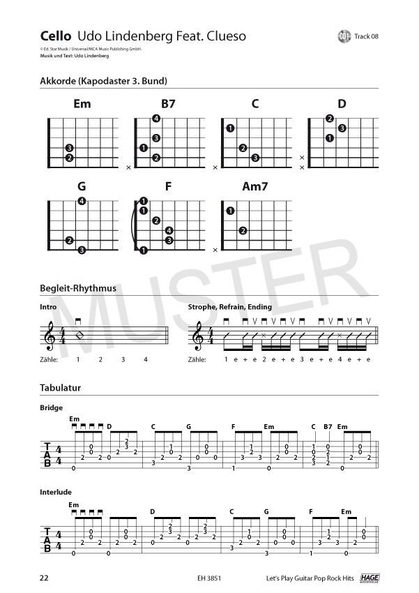 Noten Let's Play Guitar Pop Rock Hits incl. 2 CDs EH 3851 Lets_00035122_