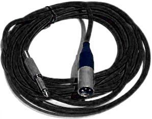 Mikrofonkabel Amphenol XLR male/ 6,3mm Klinkenstecker, 7,5 Meter, schwarz