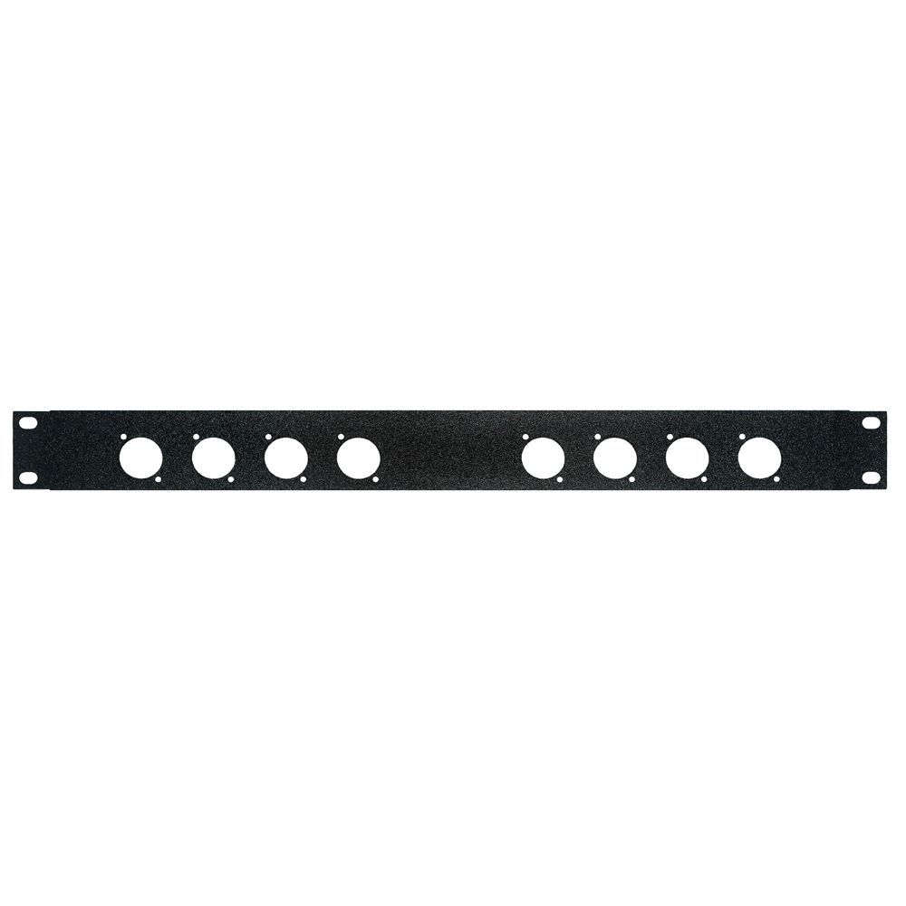 19" Rackblende 1HE, mit 8 Bohrungen D-Loch_00001764_