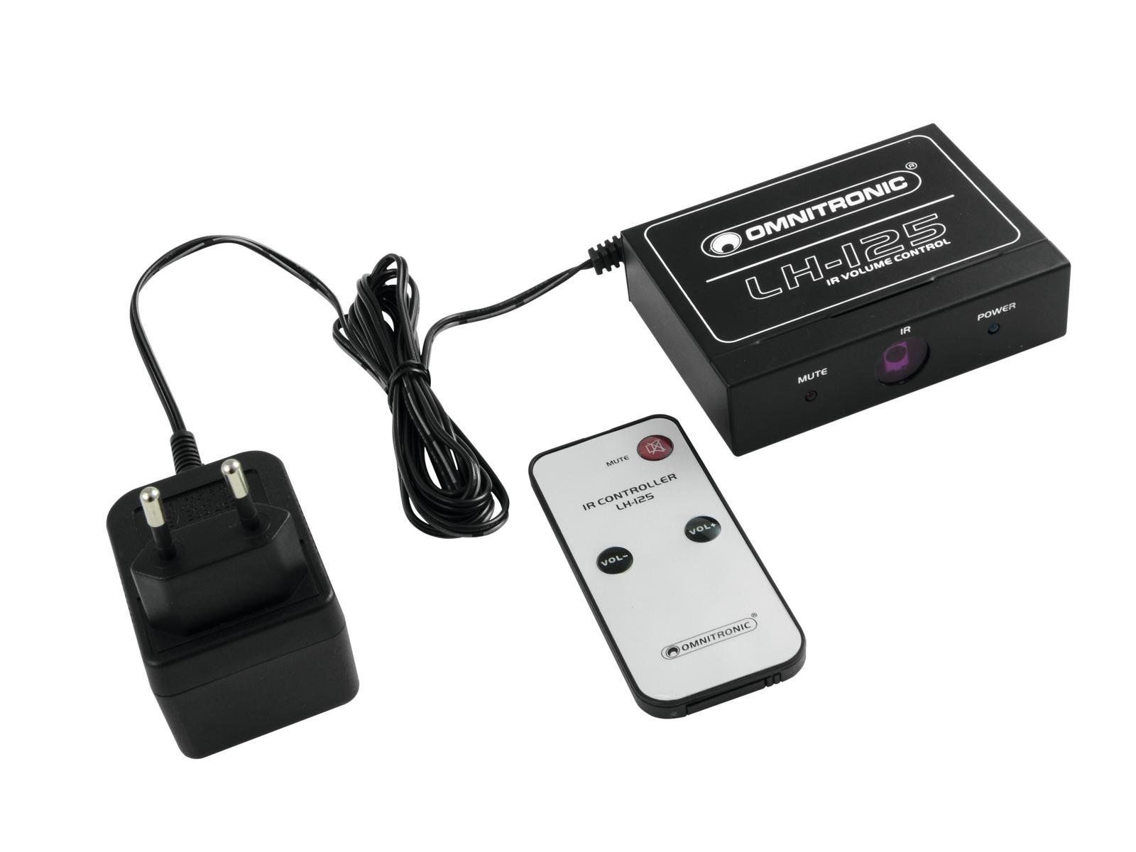 OMNITRONIC LH-125 IR-Lautstärkeregler mit IR-Fernbedienung_00049443_