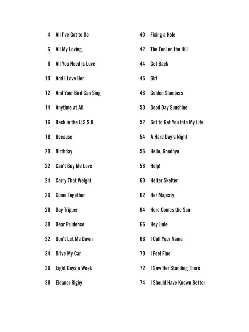 Noten The Beatles Lagerfeuer Strum together Gesang & Gitarre HL 295362