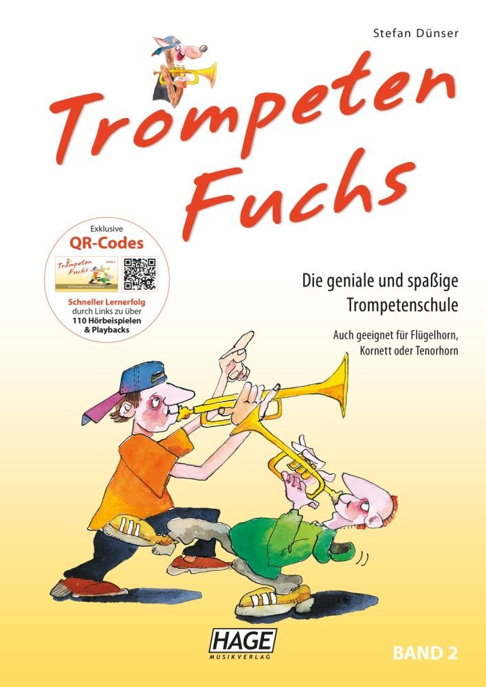 Noten Trompetenfuchs Band 2 incl. Audiodownloadcode Stefan Dünser Hage eh 3802