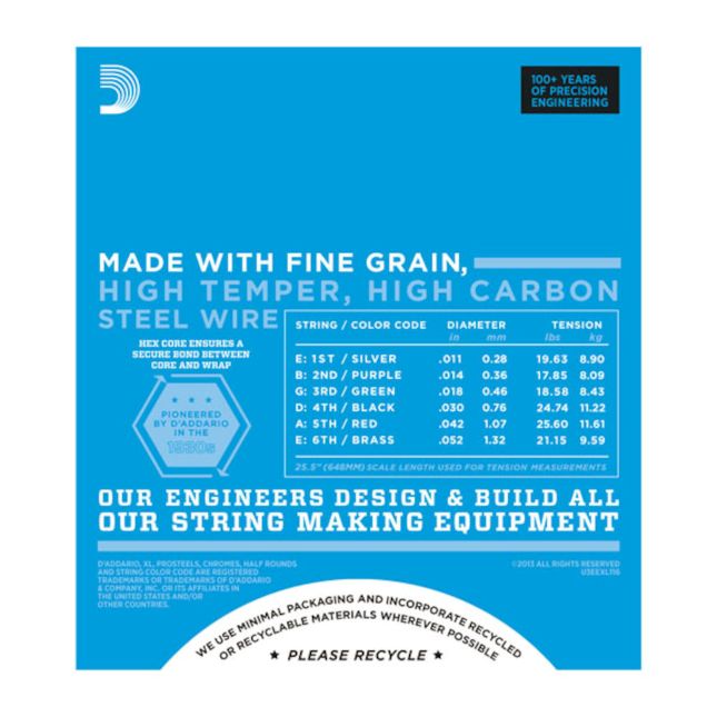 D'Addario EXL116 E-Gitarren Saiten .011-.052