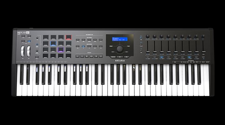 Arturia KeyLab MK II 61 black Masterkeyboard Musikproduktion