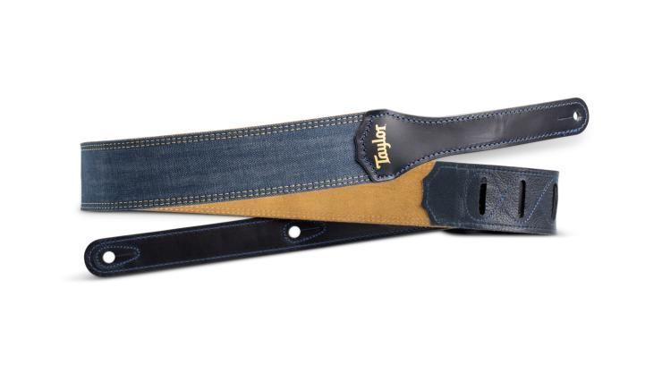0887766100980 - Blue Denim 2 Gitarrengurt-Gold Logo 0887766100980 - Blue Denim 2 Gitarrengurt-Gold Logo