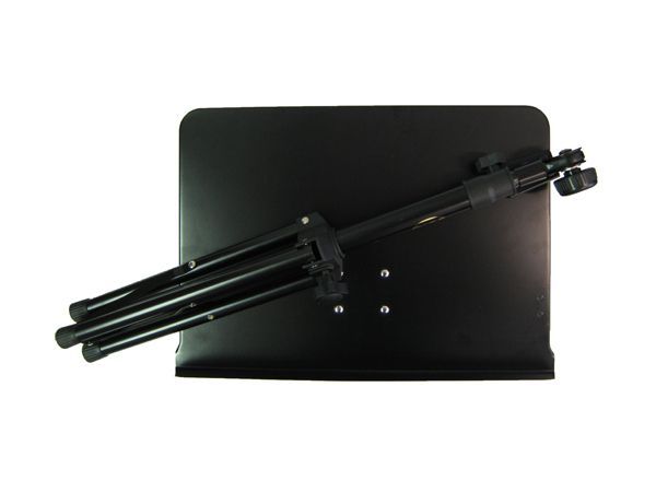 Notenpult Vollblech_3 Orchesterpult Notenpult Metall MBL, Vollblech-Notenauflage, 65-125cm Höhe