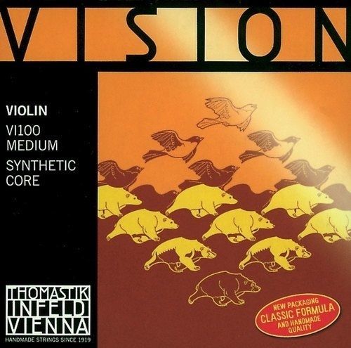 Thomastik VISION Violine 4/4-E-Saite VI01 mittel Synthetic Core Stahl