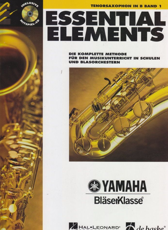 Noten ESSENTIAL ELEMENTS 1 Tenorsaxophon mit CD Yamaha Bläserklasse DHE 0568