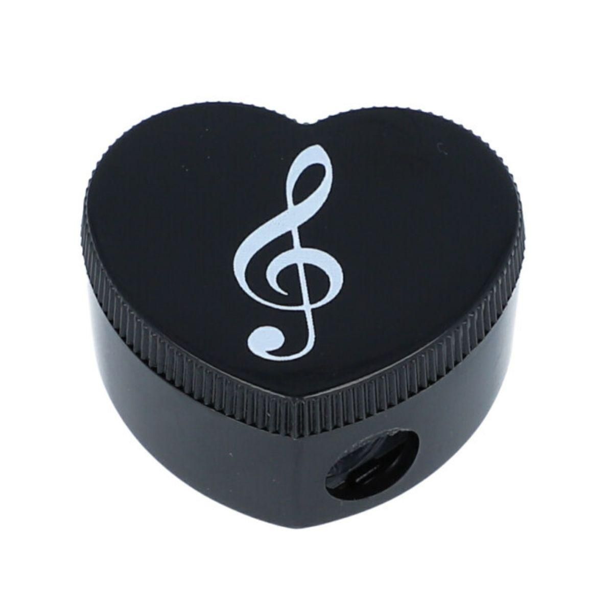 4250926727062 - Herzform-Bleistiftspitzer mit Violinschlüsselaufdruck sehr schönes Geschenk