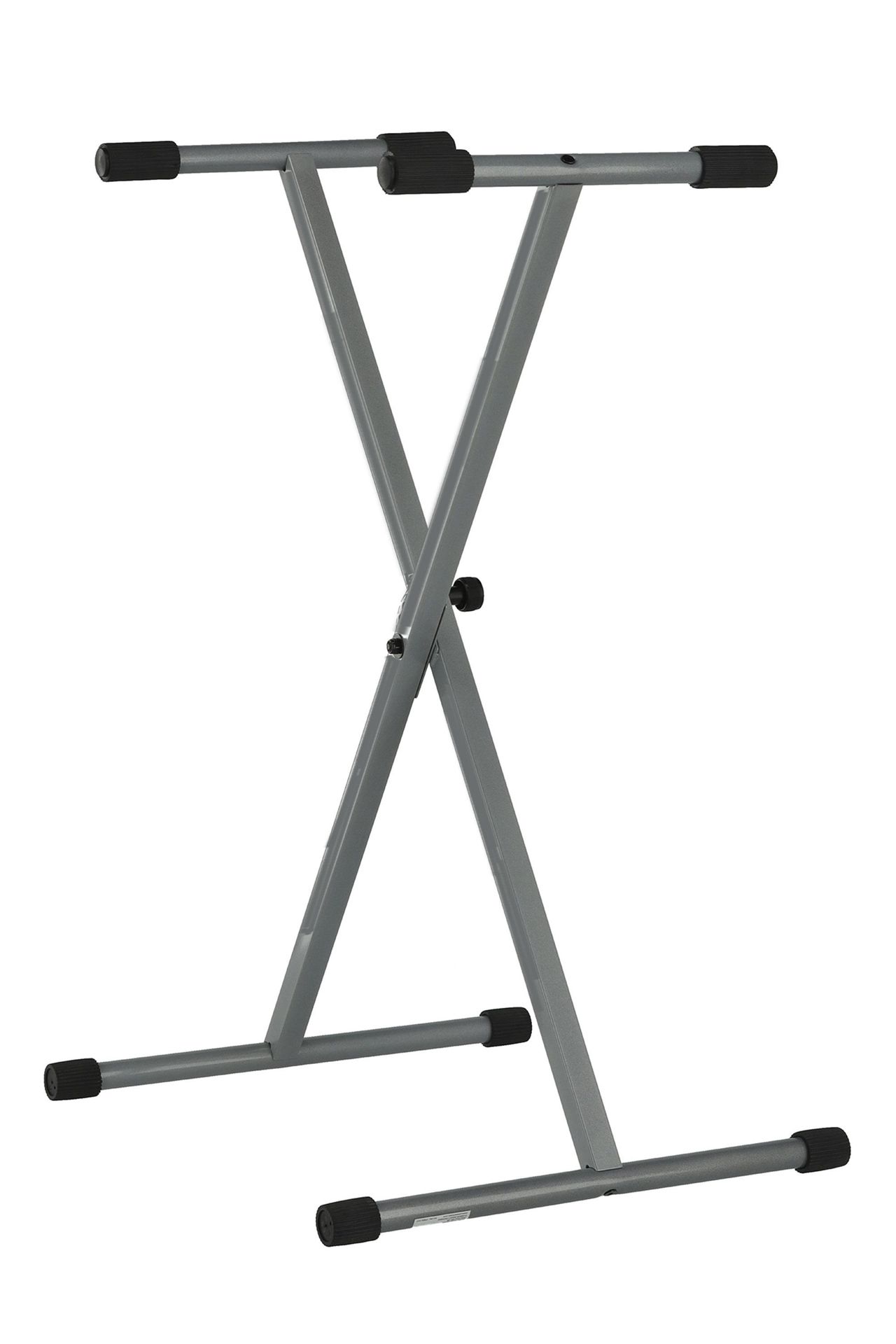 Markstein Keyboardständer, X-Stativ, Alu, Silber, Lochscheibenverstellung