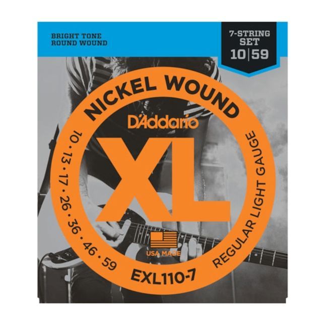 D'Addario EXL110-7 E Gitarren Saiten .010-.059