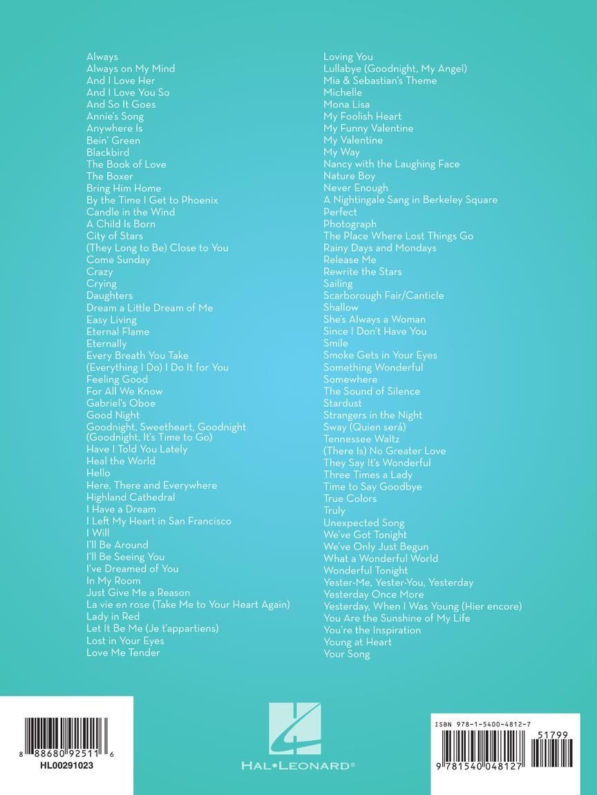 Noten 101 most beautiful songs Querflöte Pop- & Instrumentalmusik HL291023