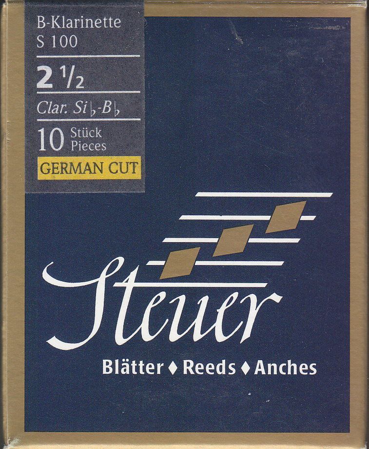 Steuer S-100 B-Klarinette deutsch 2,5 Blatt Blue Line