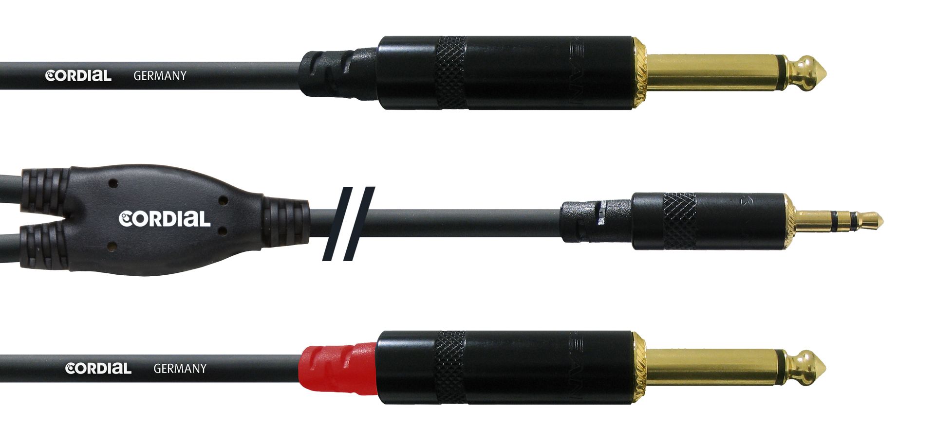 Cordial CFY 6 WPP Adapterkabel 6 m Klinke 3,5 mm stereo/2 x Klinke 6,3 mm Cordial CFY 6 WPP Adapterkabel 6 m Klinke 3,5 mm stereo/2 x Klinke 6,3 mm