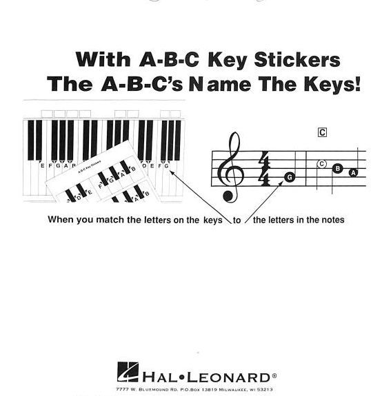 Noten ABC Keyboard Stickers Notenaufkleber Hal-Leonard HL1009 Tastaturaufkleber 