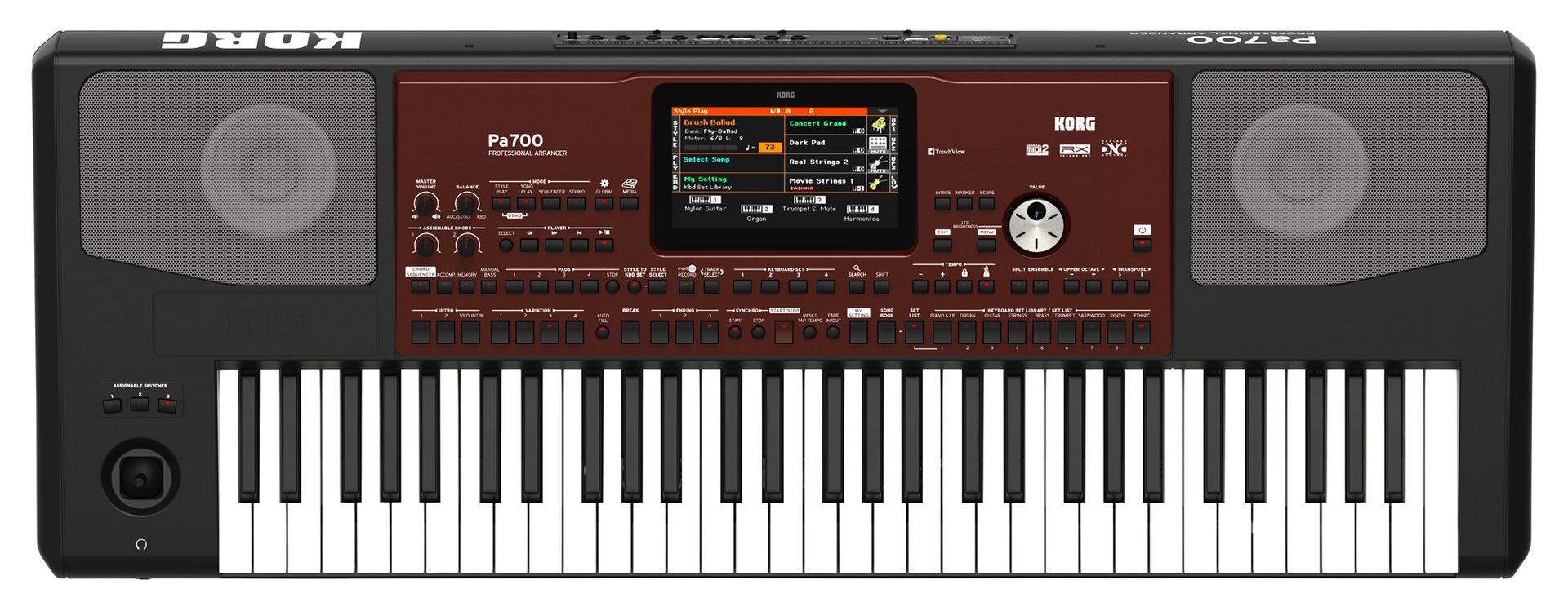 Korg PA-700 Entertainer-Workstation mit über 370 Styles,über 1700 Sounds, PA700