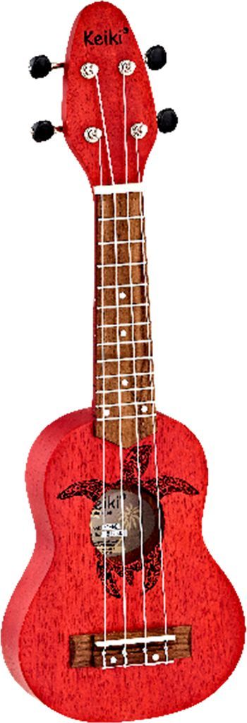 ORTEGA K1-RD KEIKI Ukulele 4 String Sopranino Fire Red