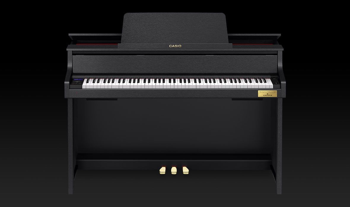 Casio GP-310 BK Bechstein Digitalpiano, Hybrid-Hammermechanik und Holztastatur