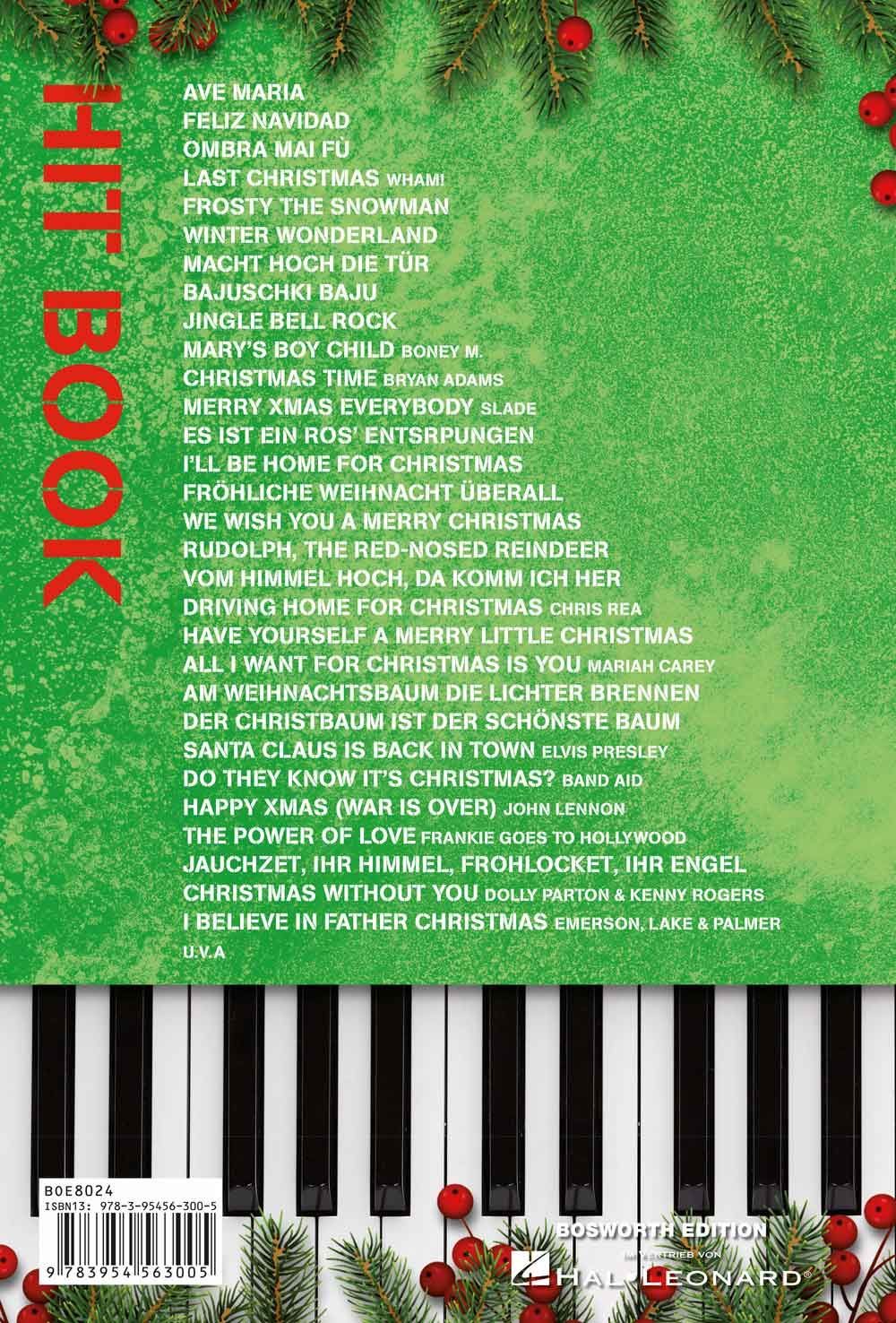 Noten Hitbook - 100 Weihnachtslieder für Keyboard Gesang Gitarre BoE 8024