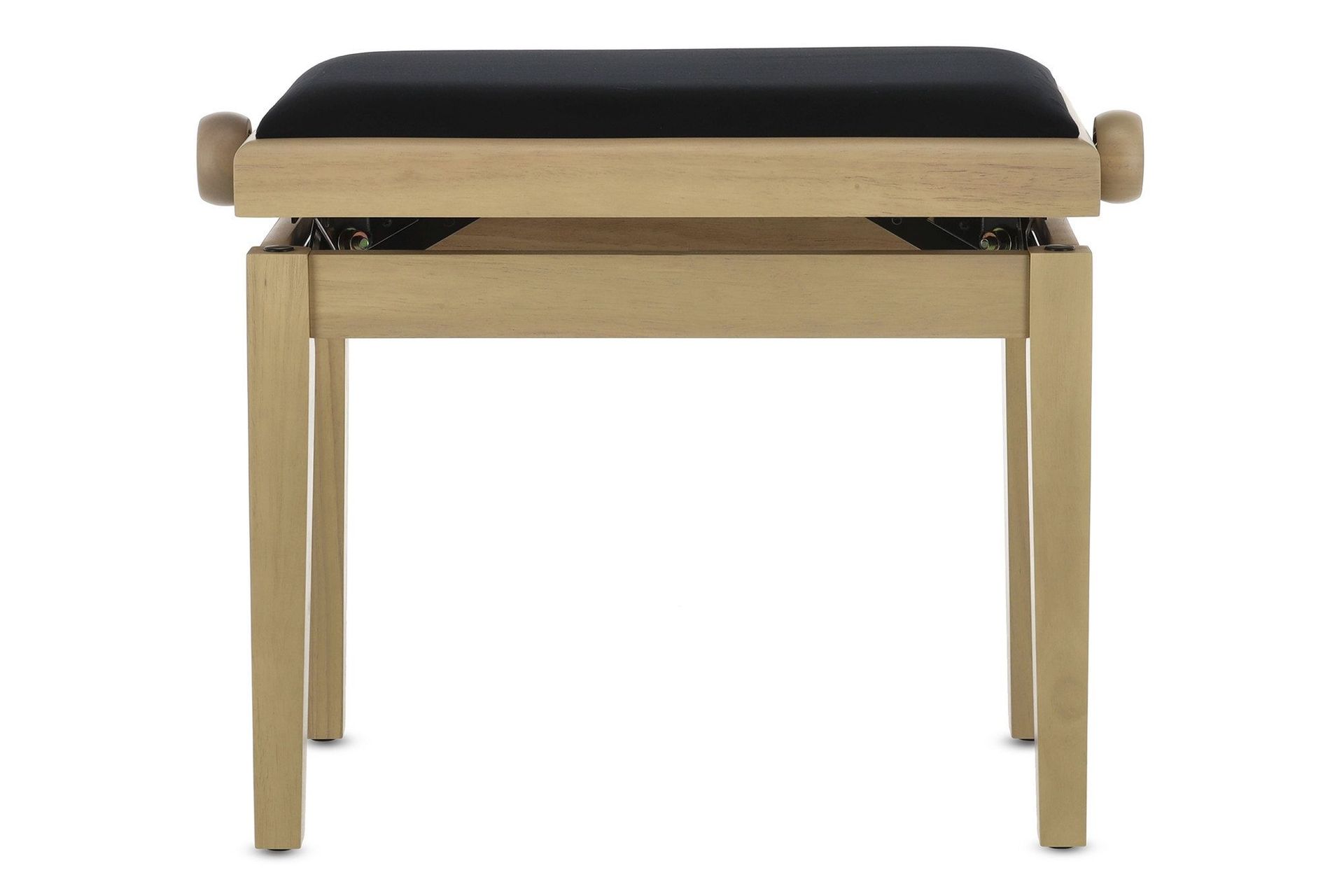 Markstein Klavierbank DELUXE WA white Ash, Sitzbezug schwarz, verstellbar Markstein Klavierbank DELUXE WA white Ash, Sitzbezug schwarz, verstellbar