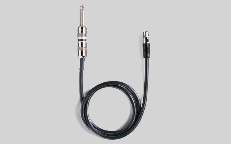 Shure WA302 Instrumentenkabel TA4F auf Klinke, 0,75 m für Shure Taschensender