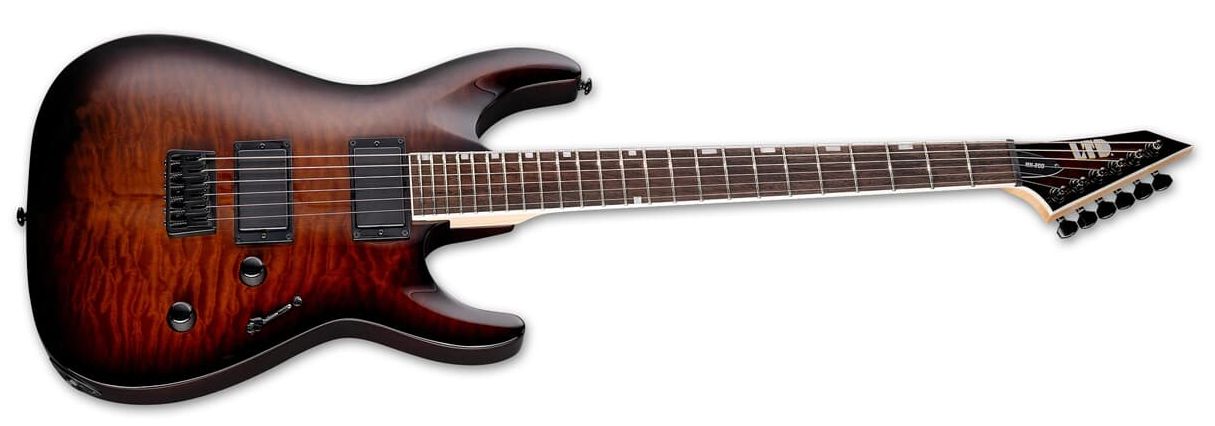 0719710629189 - ESP MH-200HT QM Dark Brown Sunburst