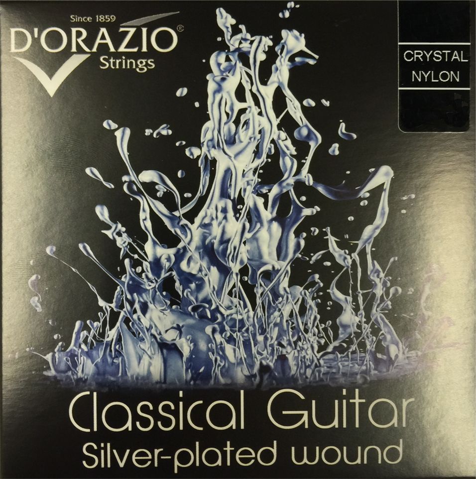 D'ORAZIO Crystal Nylon Hard Tension Saitensatz für Konzertgitarre aus Italien