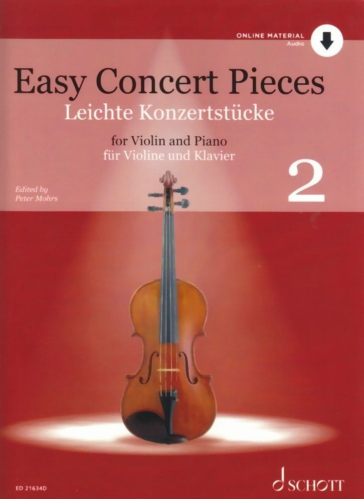 Noten Easy Concert pieces 2 Violine Schott ED 21634D Leichte Konzertstücke 