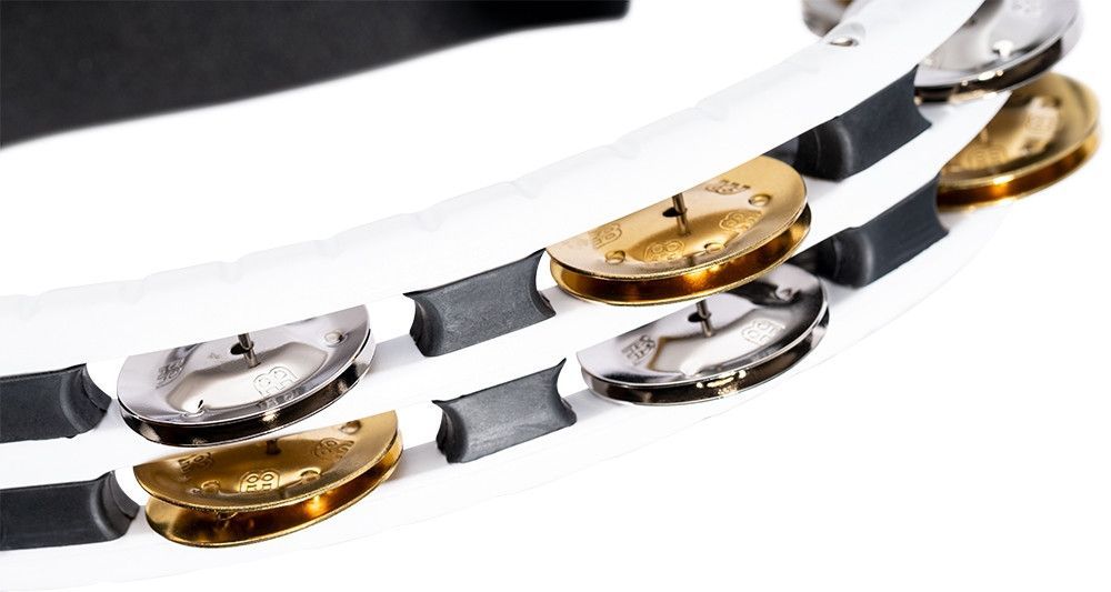 Meinl TMT1M-WH Hand Tambourin Stahl-/ Messingschellen 