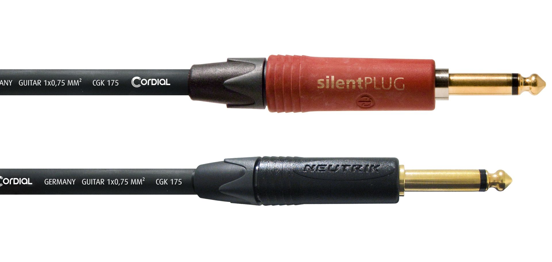 Cordial CSI-6-PP Silent Gitarrenkabel,  Klinke/Klinke, Neutrik, 6m , schwarz_00009643_