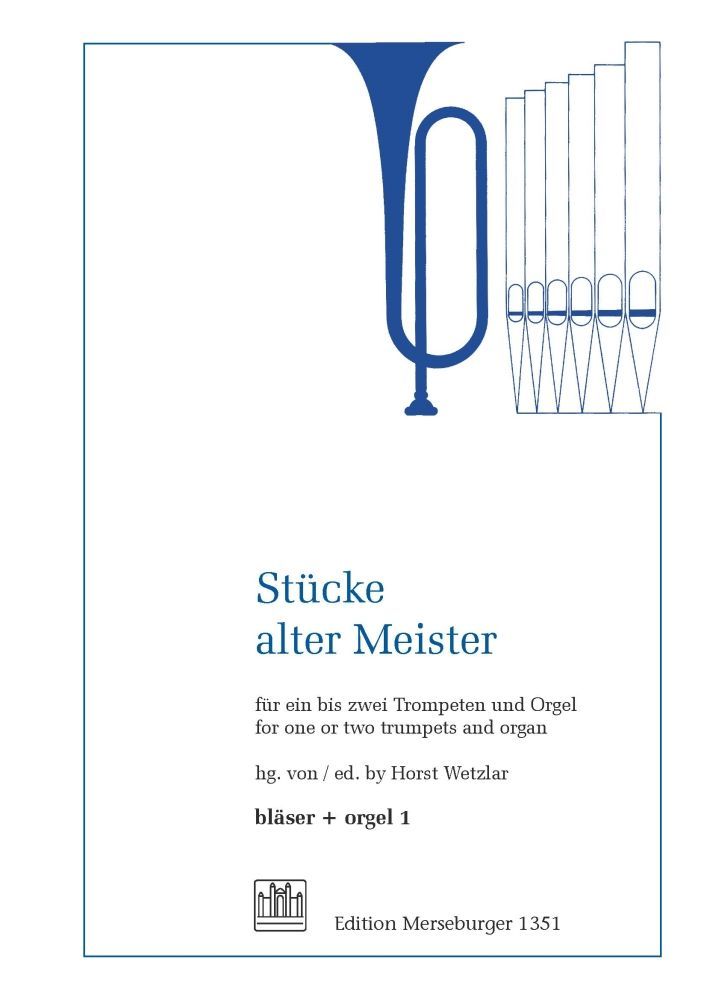 Noten Stücke alter Meister 1-2 Trompeten & Orgel Ed.Merseburger 1351 trumpet_00008153_