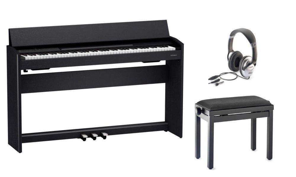 Roland F-701CB Set Piano schwarz matt incl. Klavierbank u. Stereo Kopfhörer