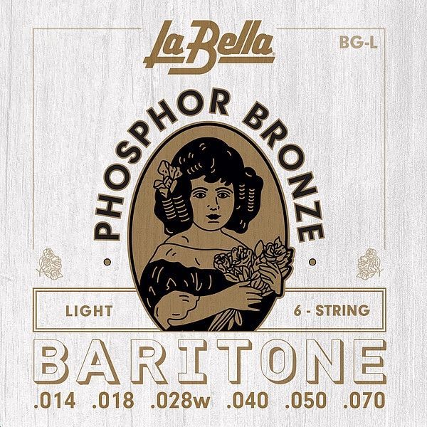 La Bella Bariton Akustikgitarrensaiten BGL 014-070 Phosphor Bronze Bariton_00042814_